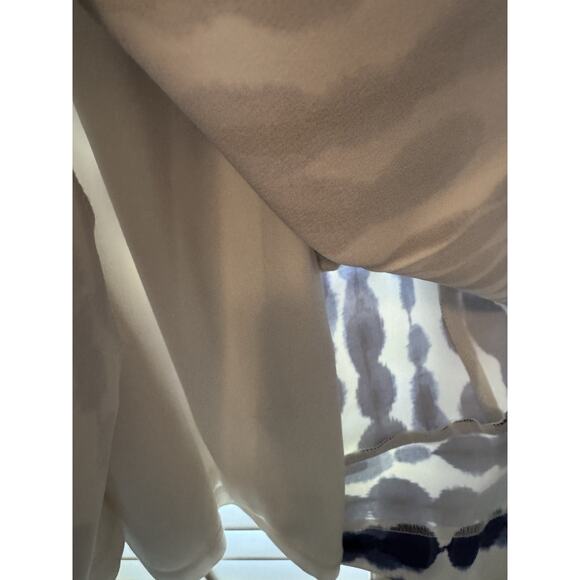 🔴Vince Camuto Scuba Strapless Blue And White A Line Dress 6 - Picture 4 of 6